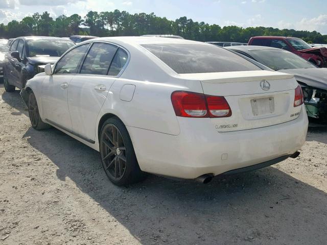 JTHBH96S365016511 - 2006 LEXUS GS 300 WHITE photo 3