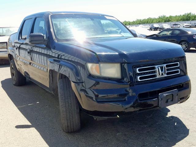 2HJYK16266H572749 - 2006 HONDA RIDGELINE BLACK photo 1