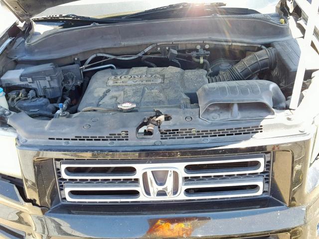 2HJYK16266H572749 - 2006 HONDA RIDGELINE BLACK photo 7