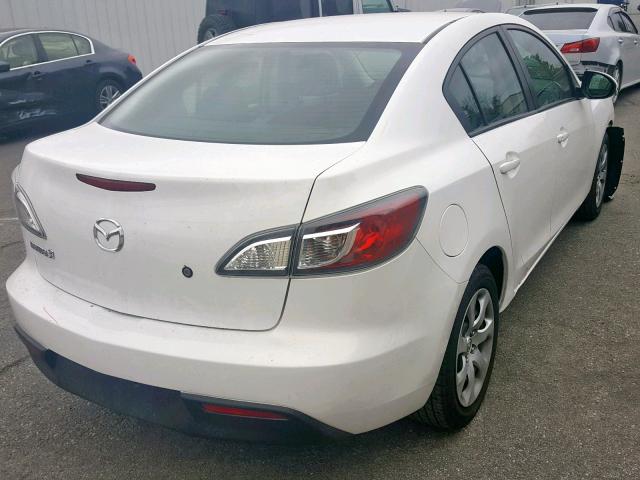 JM1BL1UG7B1490947 - 2011 MAZDA 3 I WHITE photo 4