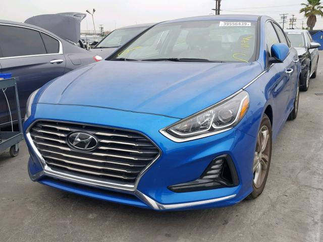 5NPE34AF4JH658934 - 2018 HYUNDAI SONATA SPO BLUE photo 2