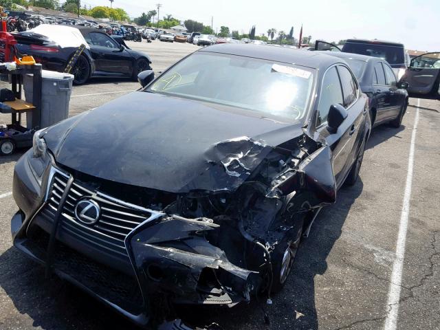 JTHBF1D24E5034752 - 2014 LEXUS IS 250 BLACK photo 2