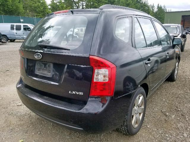 KNAFG526887207286 - 2008 KIA RONDO LX BLACK photo 4