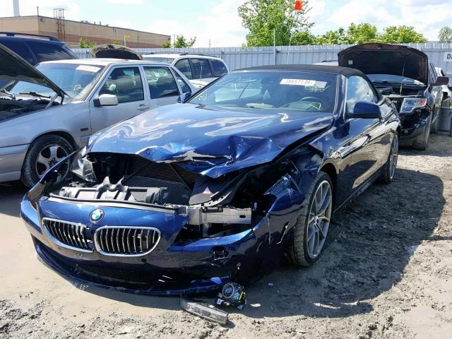 WBALZ3C59CDL71311 - 2012 BMW 650 I BLUE photo 2