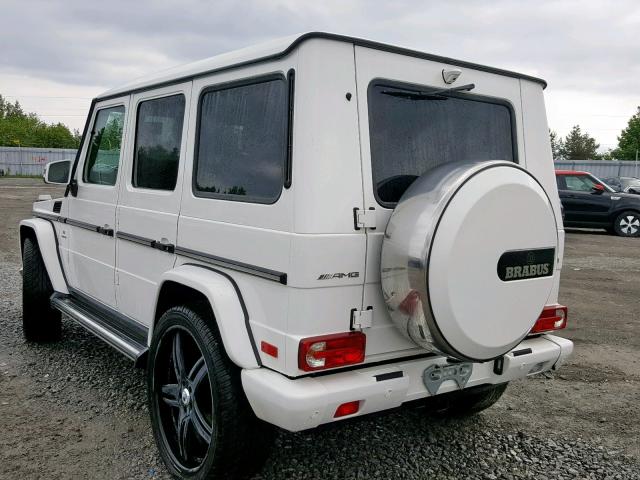 WDCYC7DF2GX243354 - 2016 MERCEDES-BENZ G 63 AMG WHITE photo 3