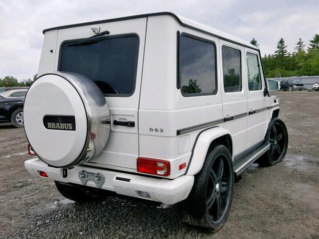 WDCYC7DF2GX243354 - 2016 MERCEDES-BENZ G 63 AMG WHITE photo 4