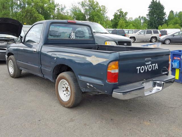 4TANL42N8VZ266863 - 1997 TOYOTA TACOMA GREEN photo 3