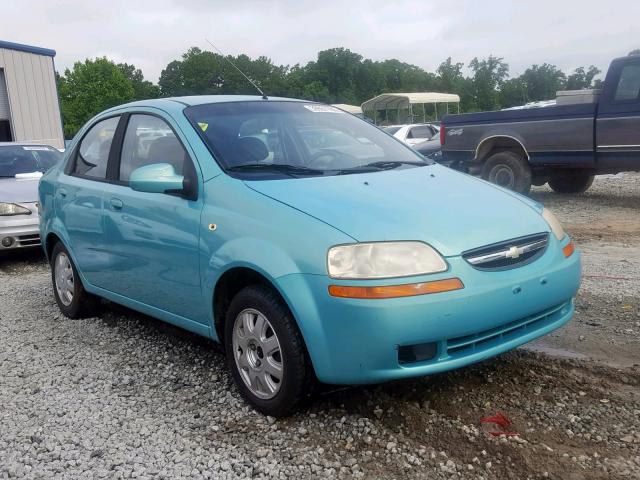 KL1TG52615B295278 - 2005 CHEVROLET AVEO LT GREEN photo 1