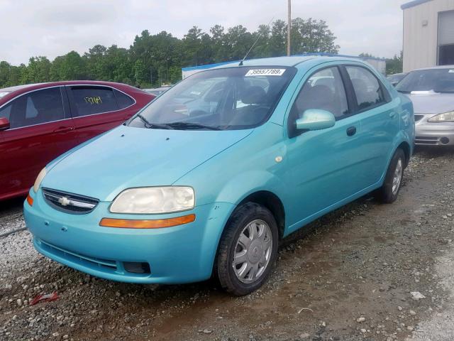 KL1TG52615B295278 - 2005 CHEVROLET AVEO LT GREEN photo 2