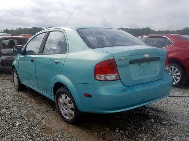 KL1TG52615B295278 - 2005 CHEVROLET AVEO LT GREEN photo 3