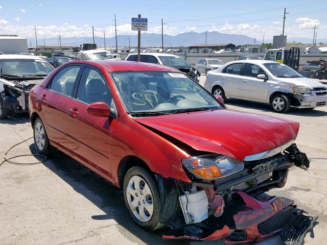 KNAFE221995619030 - 2009 KIA SPECTRA EX BURGUNDY photo 1