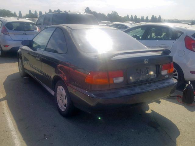 1HGEJ8149TL007777 - 1996 HONDA CIVIC EX BLACK photo 3