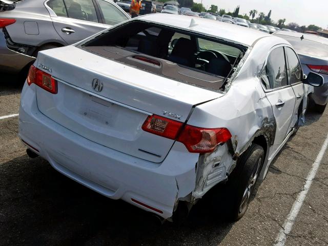 JH4CU2F84EC003708 - 2014 ACURA TSX SE WHITE photo 4