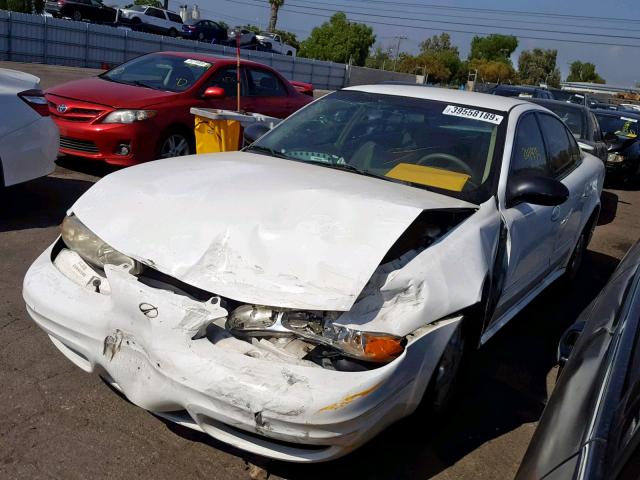 1G3NL52F34C195429 - 2004 OLDSMOBILE ALERO GL WHITE photo 2