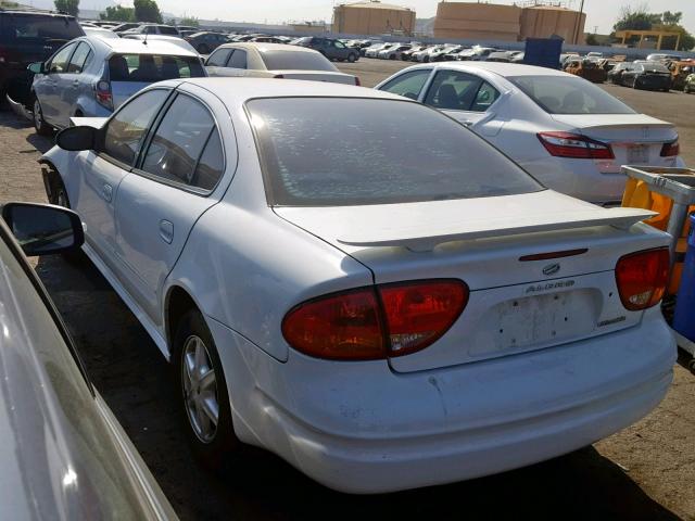 1G3NL52F34C195429 - 2004 OLDSMOBILE ALERO GL WHITE photo 3