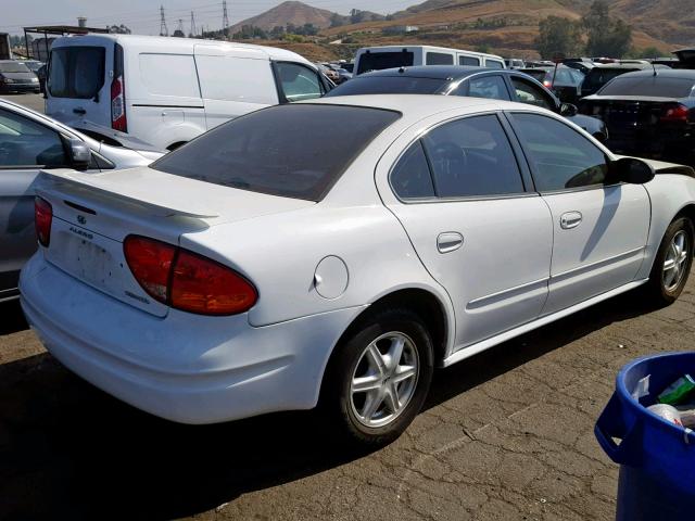 1G3NL52F34C195429 - 2004 OLDSMOBILE ALERO GL WHITE photo 4