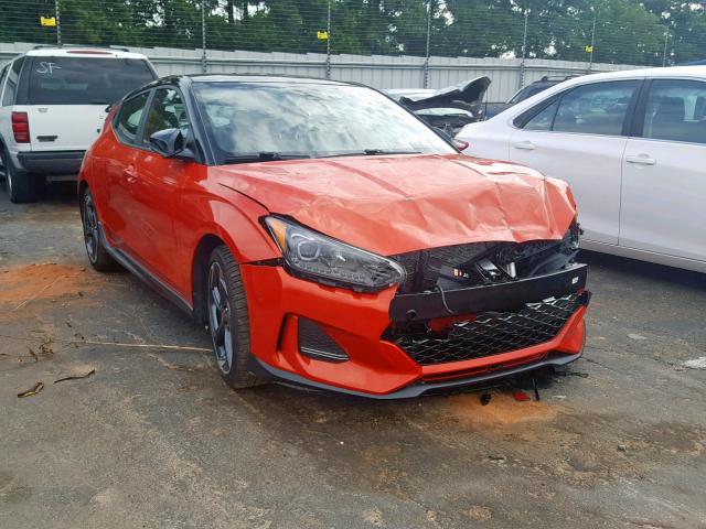 KMHTH6AB6KU004120 - 2019 HYUNDAI VELOSTER T ORANGE photo 1