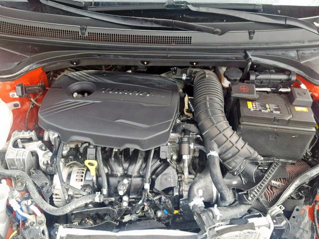 KMHTH6AB6KU004120 - 2019 HYUNDAI VELOSTER T ORANGE photo 7