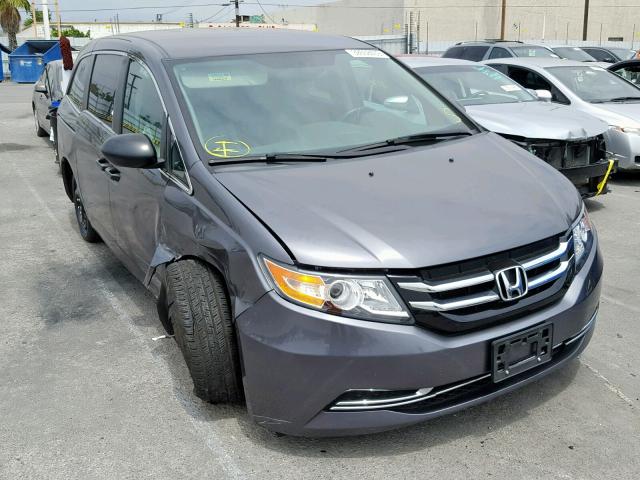 5FNRL5H22GB161768 - 2016 HONDA ODYSSEY LX GRAY photo 1