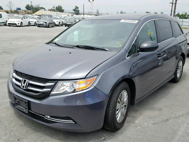 5FNRL5H22GB161768 - 2016 HONDA ODYSSEY LX GRAY photo 2