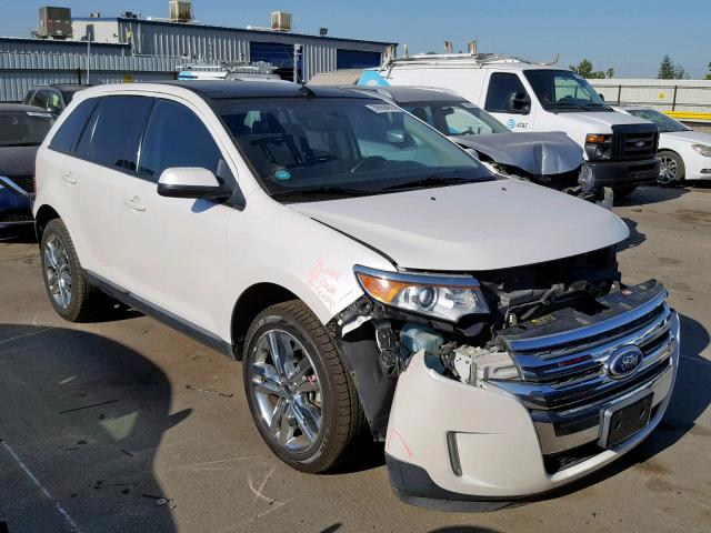 2FMDK3JC5DBA60605 - 2013 FORD EDGE SEL WHITE photo 1