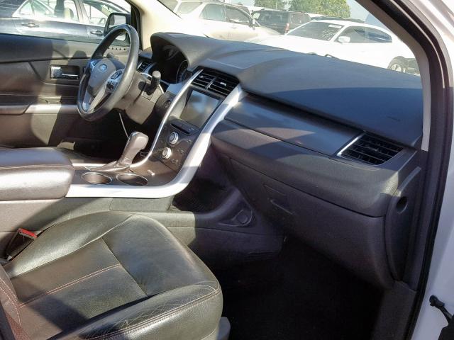 2FMDK3JC5DBA60605 - 2013 FORD EDGE SEL WHITE photo 5