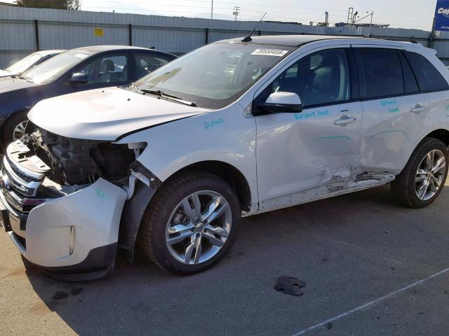 2FMDK3JC5DBA60605 - 2013 FORD EDGE SEL WHITE photo 9