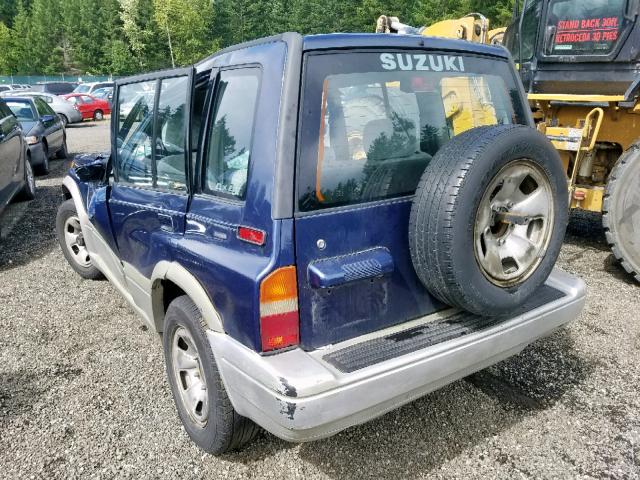 JS3TD21V2W4103432 - 1998 SUZUKI SIDEKICK S BLUE photo 3