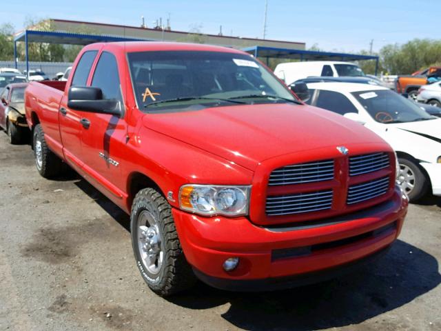 3D7KR28C25G727853 - 2005 DODGE RAM 2500 S RED photo 1