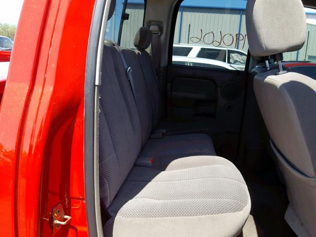 3D7KR28C25G727853 - 2005 DODGE RAM 2500 S წითელი ფოტო 6