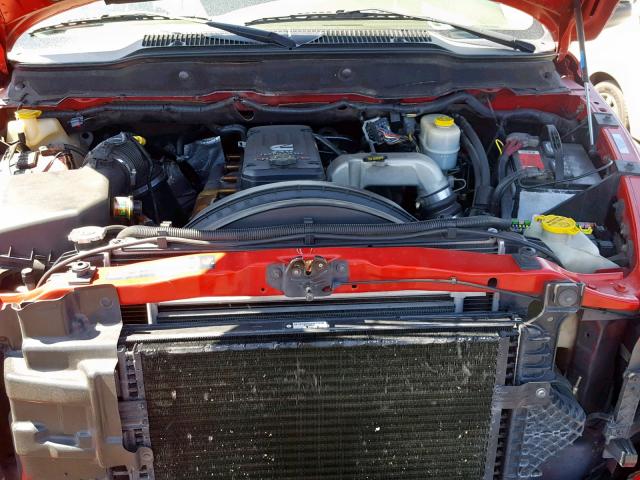 3D7KR28C25G727853 - 2005 DODGE RAM 2500 S წითელი ფოტო 7