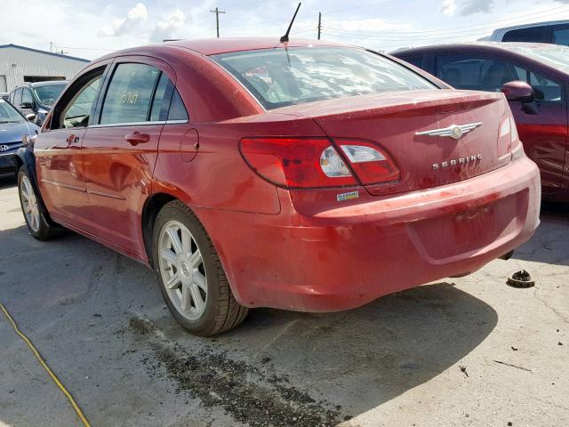 1C3LC56R27N543195 - 2007 CHRYSLER SEBRING TO RED photo 3