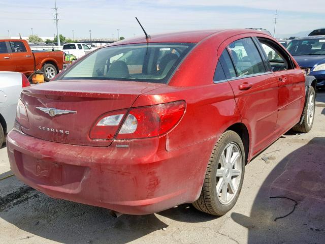 1C3LC56R27N543195 - 2007 CHRYSLER SEBRING TO RED photo 4