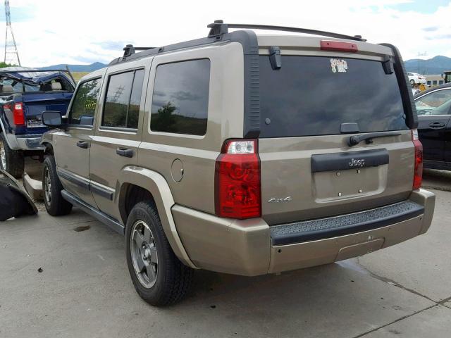 1J8HG48N46C122494 - 2006 JEEP COMMANDER 米色 照片 3