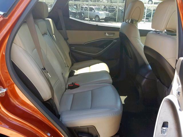 5XYZUDLB0FG235873 - 2015 HYUNDAI SANTA FE S ORANGE photo 6