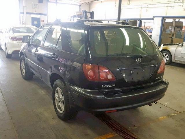 JT6HF10U3Y0100719 - 2000 LEXUS RX 300 BLACK photo 3