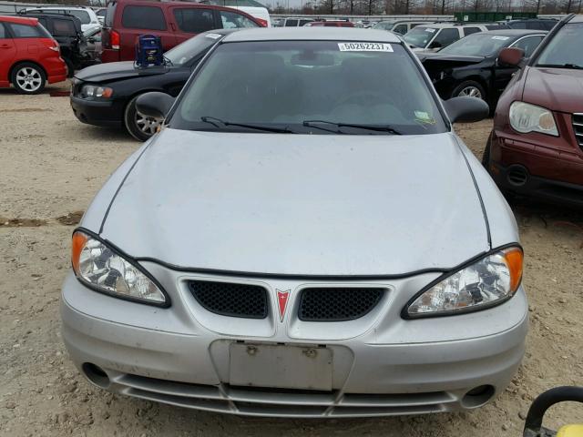 1G2NE52FX3C148265 - 2003 PONTIAC GRAND AM S SILVER photo 9