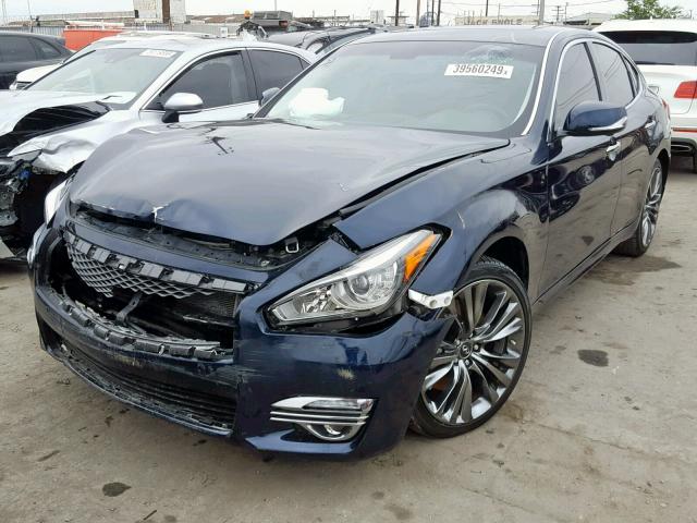 JN1BY1AP2GM221236 - 2016 INFINITI Q70 3.7 BLUE photo 2