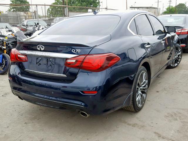 JN1BY1AP2GM221236 - 2016 INFINITI Q70 3.7 BLUE photo 4