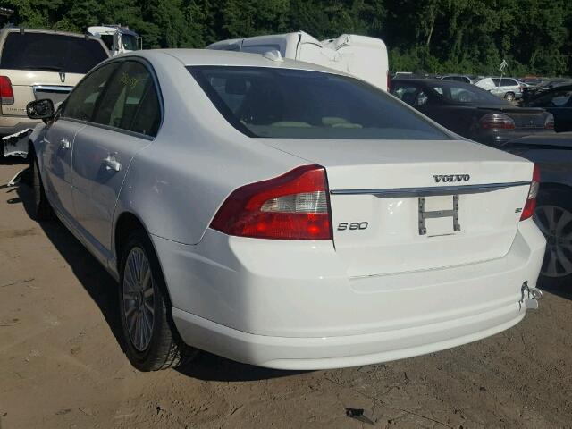 YV1AS982781067347 - 2008 VOLVO S80 3.2 WHITE photo 3