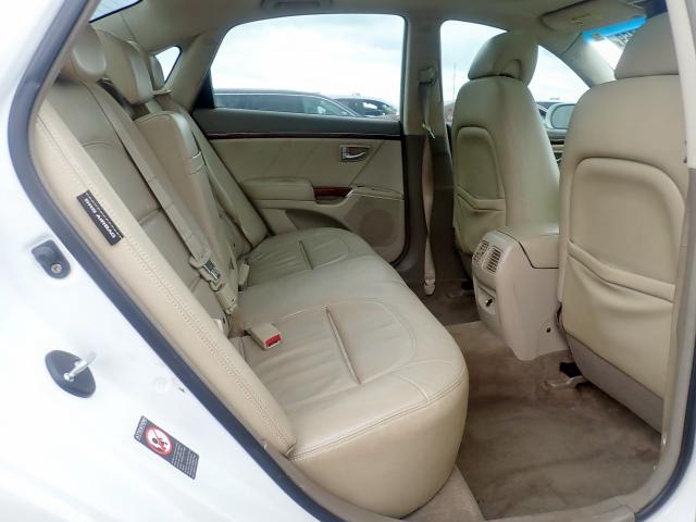 KMHFC46F88A304862 - 2008 HYUNDAI AZERA SE WHITE photo 6