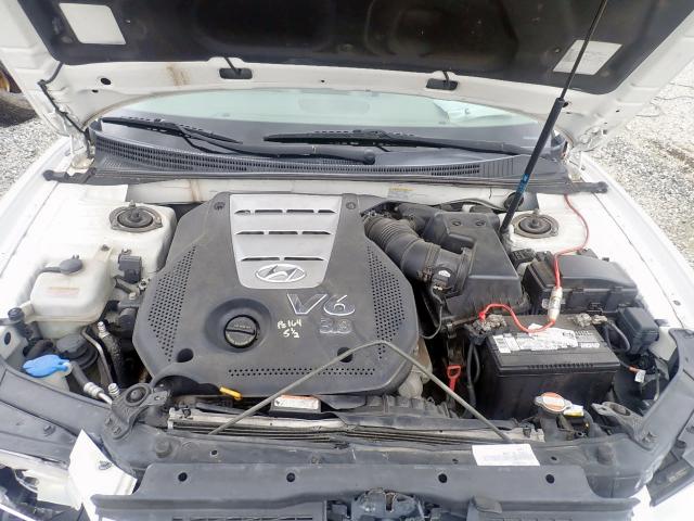 KMHFC46F88A304862 - 2008 HYUNDAI AZERA SE WHITE photo 7