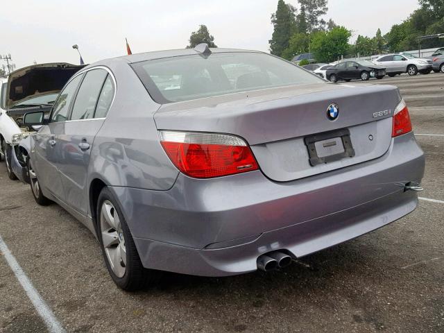 WBANE53597CK92040 - 2007 BMW 525 I GRAY photo 3