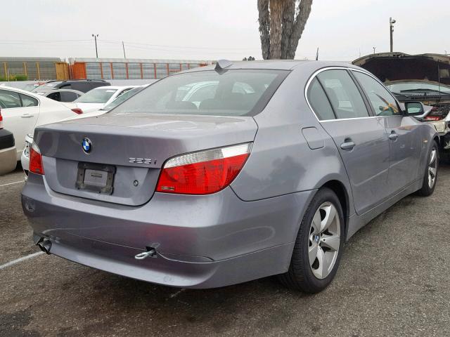 WBANE53597CK92040 - 2007 BMW 525 I GRAY photo 4