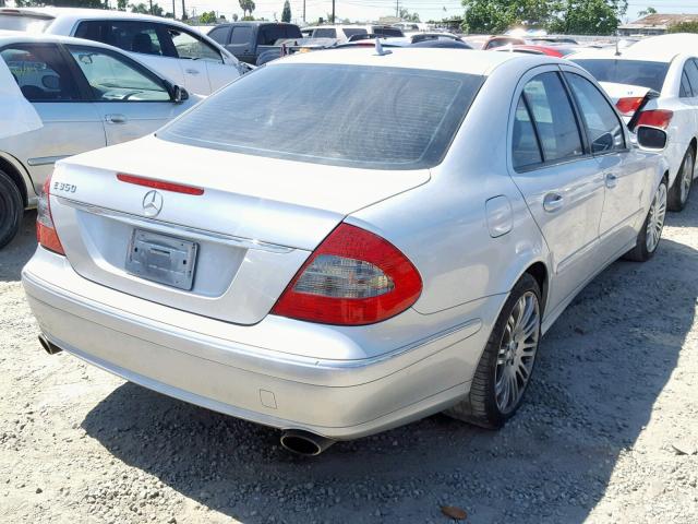 WDBUF56X87B040681 - 2007 MERCEDES-BENZ E 350 SILVER photo 4