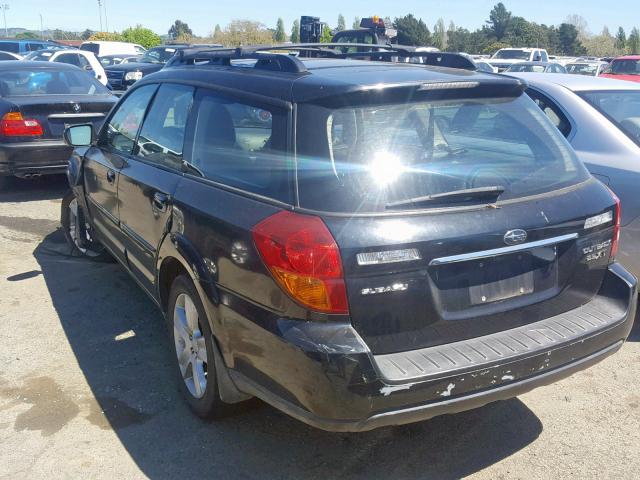 4S4BP63C074308247 - 2007 SUBARU LEGACY OUT BLACK photo 3