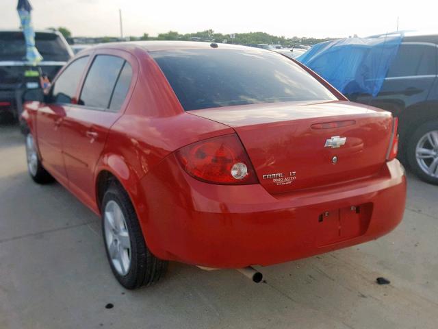 1G1AL58F987147401 - 2008 CHEVROLET COBALT LT RED photo 3