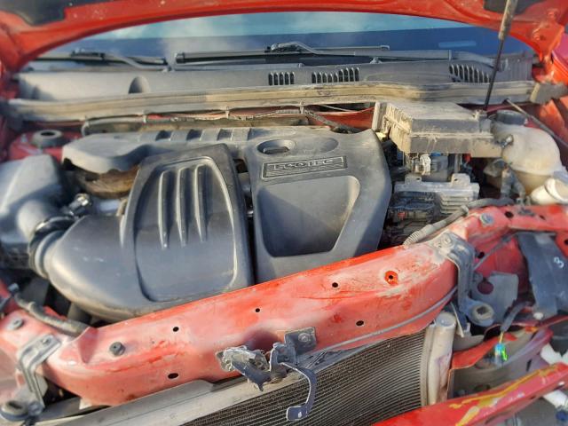 1G1AL58F987147401 - 2008 CHEVROLET COBALT LT RED photo 7