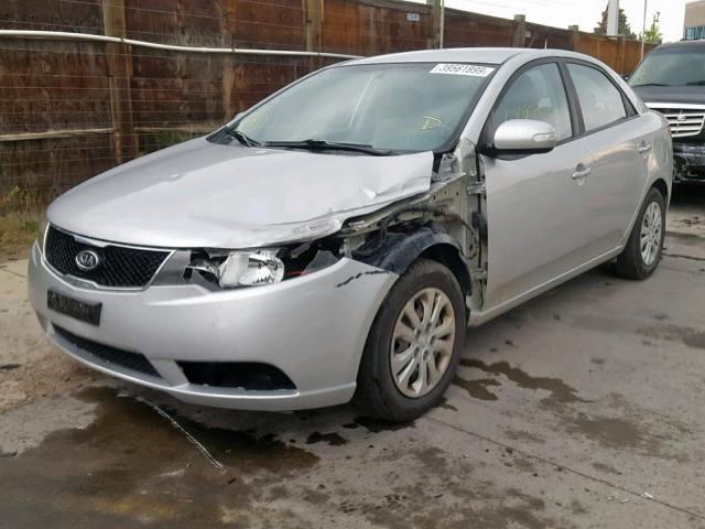 KNAFU4A21A5050364 - 2010 KIA FORTE EX SILVER photo 2