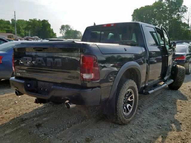 1C6RR7YT4HS528782 - 2017 RAM 1500 REBEL შავი ფოტო 4